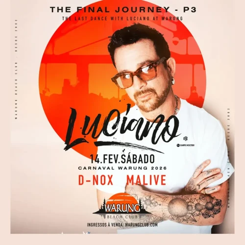 Carnaval no Warung Beach Club com Luciano