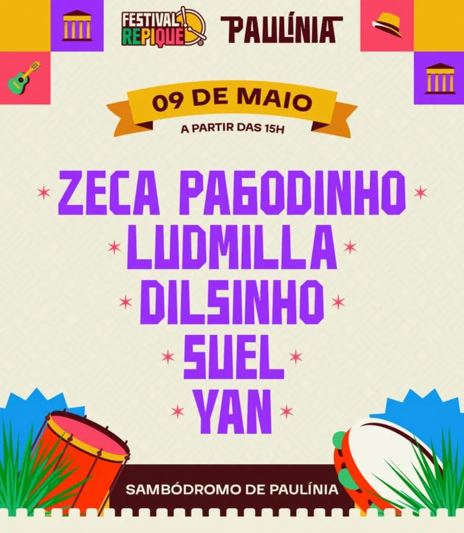 Festival Repique em Paulínia - Ingressos com desconto