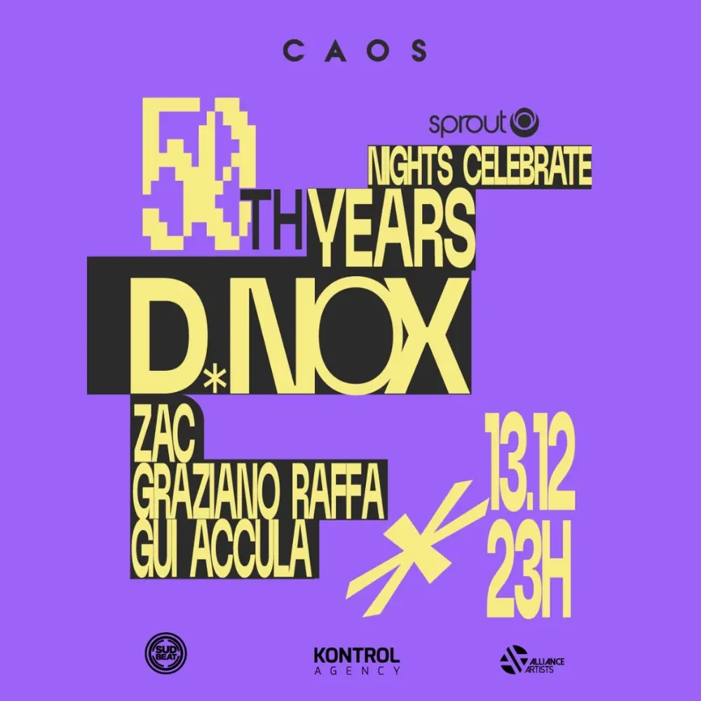 CAOS apresenta D-NOX - Ingressos com desconto