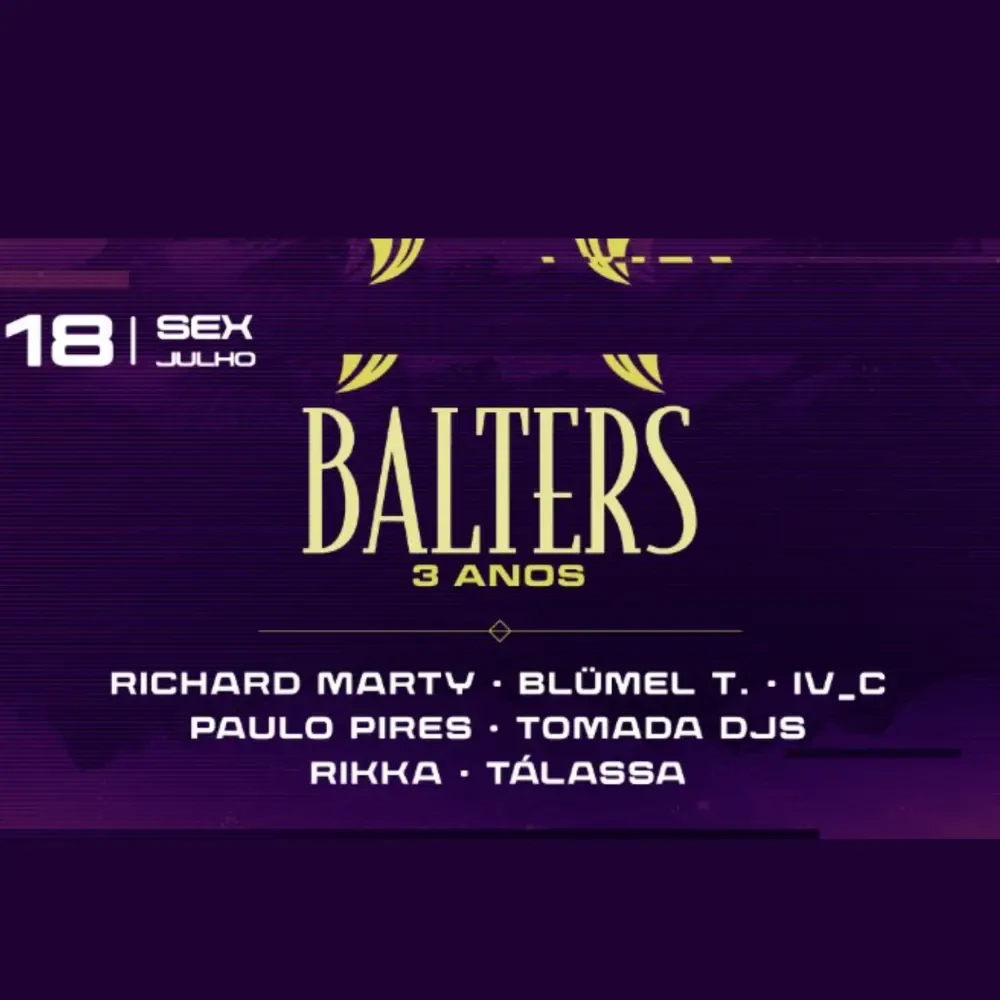 Balters 3 anos no Club Vibe - Ingressos com desconto