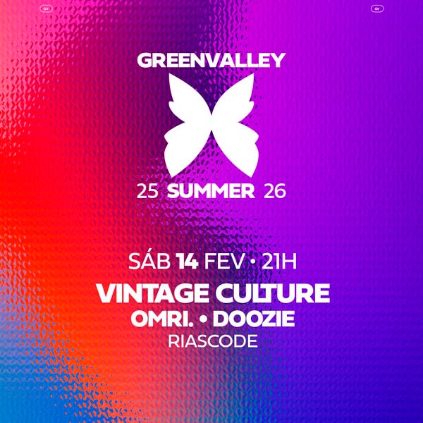 Carnaval Greenvalley com Vintage Culture - Ingressos disponíveis