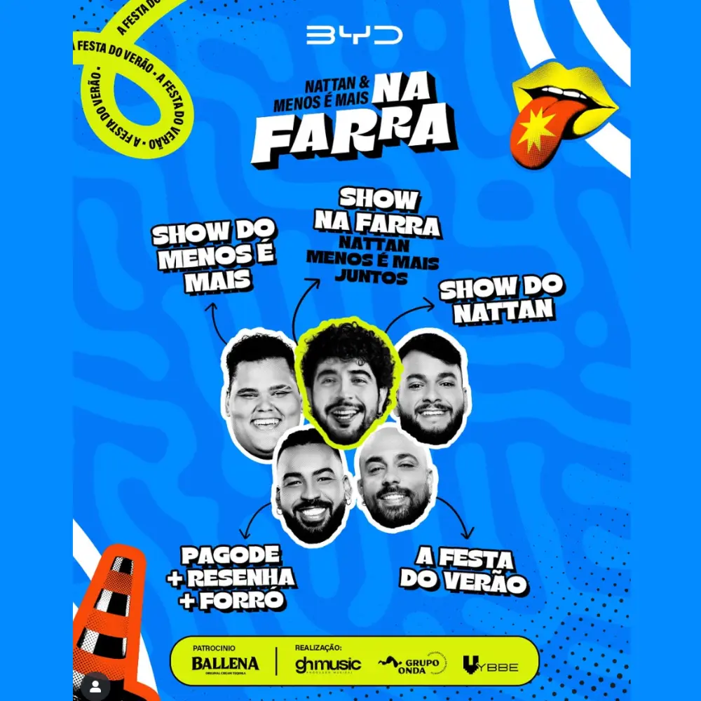 Na Farra com Nattan e Menos é Mais - Ingressos com desconto