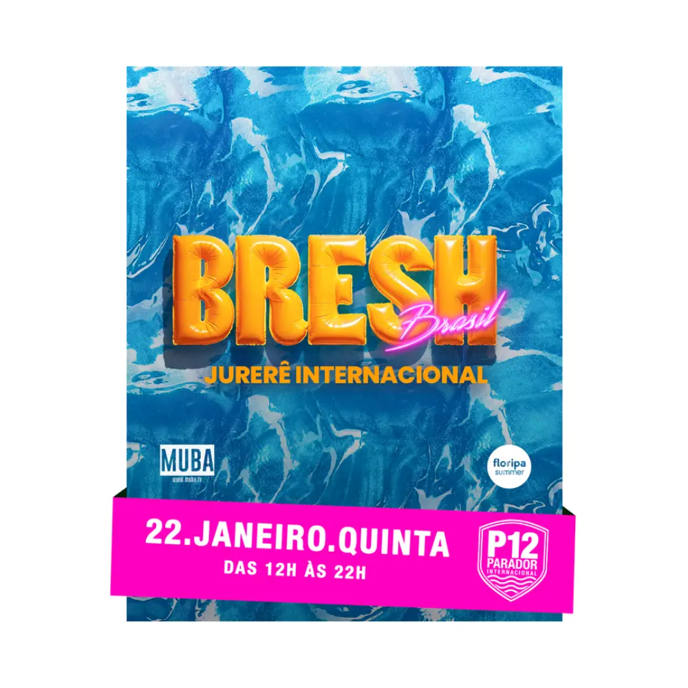 Bresh 22 de janeiro no P12 Jurerê - Ingressos com desconto