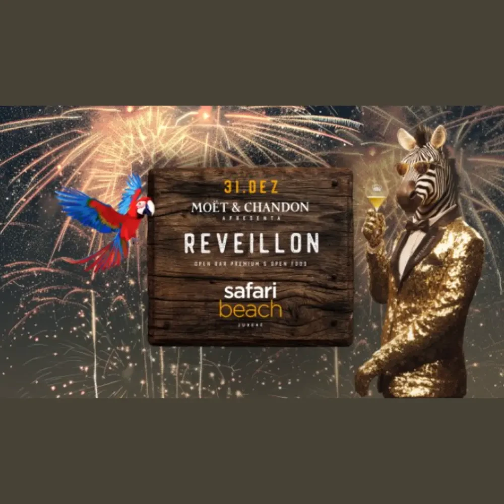 Réveillon Safari Beach Jurerê - Ingressos com desconto
