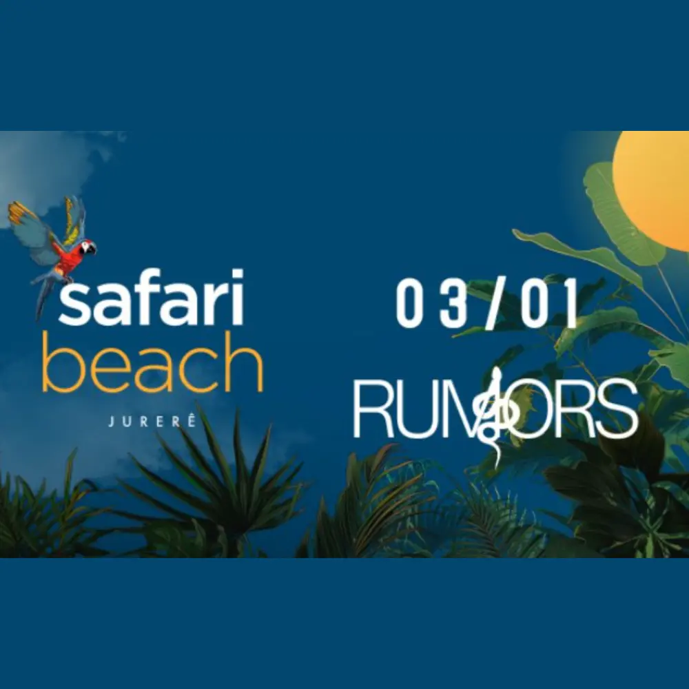 Rumors no Safari Beach Jurerê - Ingressos com desconto