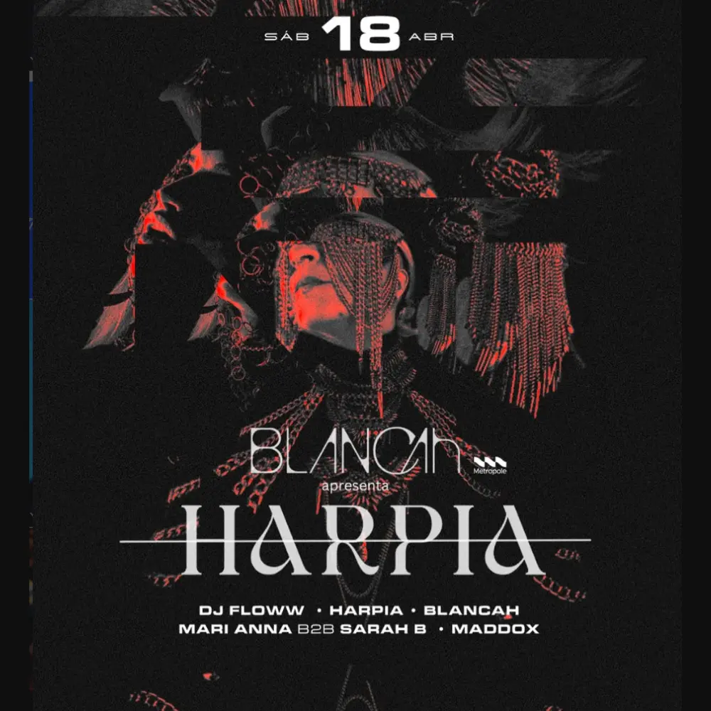 Blancah apresenta Harpia no Club Vibe - Ingressos com desconto