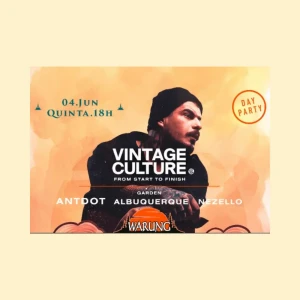 Warung Beach Club com Vintage Culture