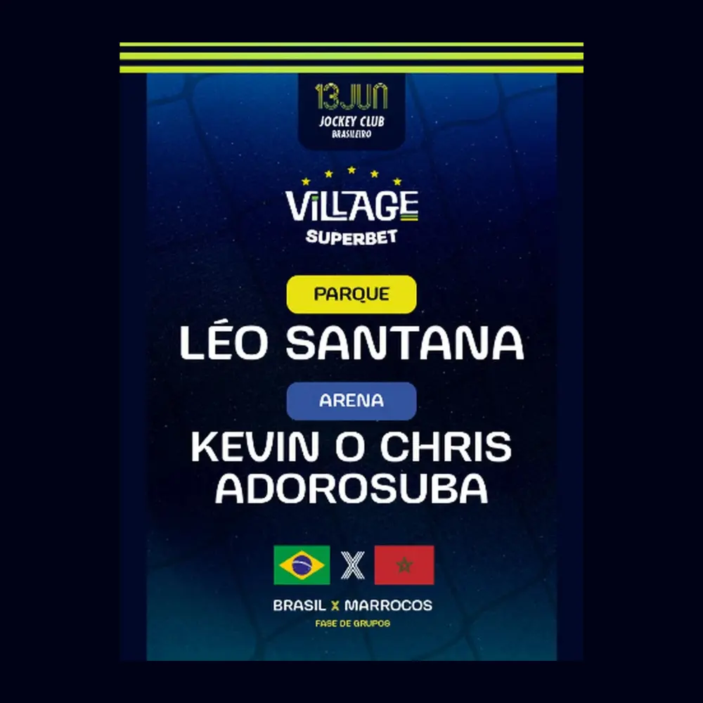 Brasil vs Marrocos no Village Rio - Ingressos com desconto