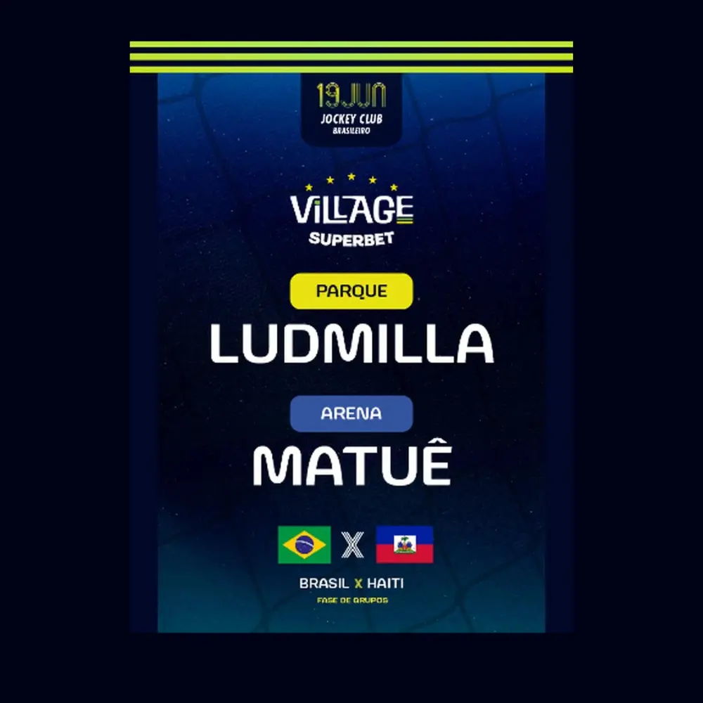 Brasil vs Haiti no Village Rio - Ingressos com desconto