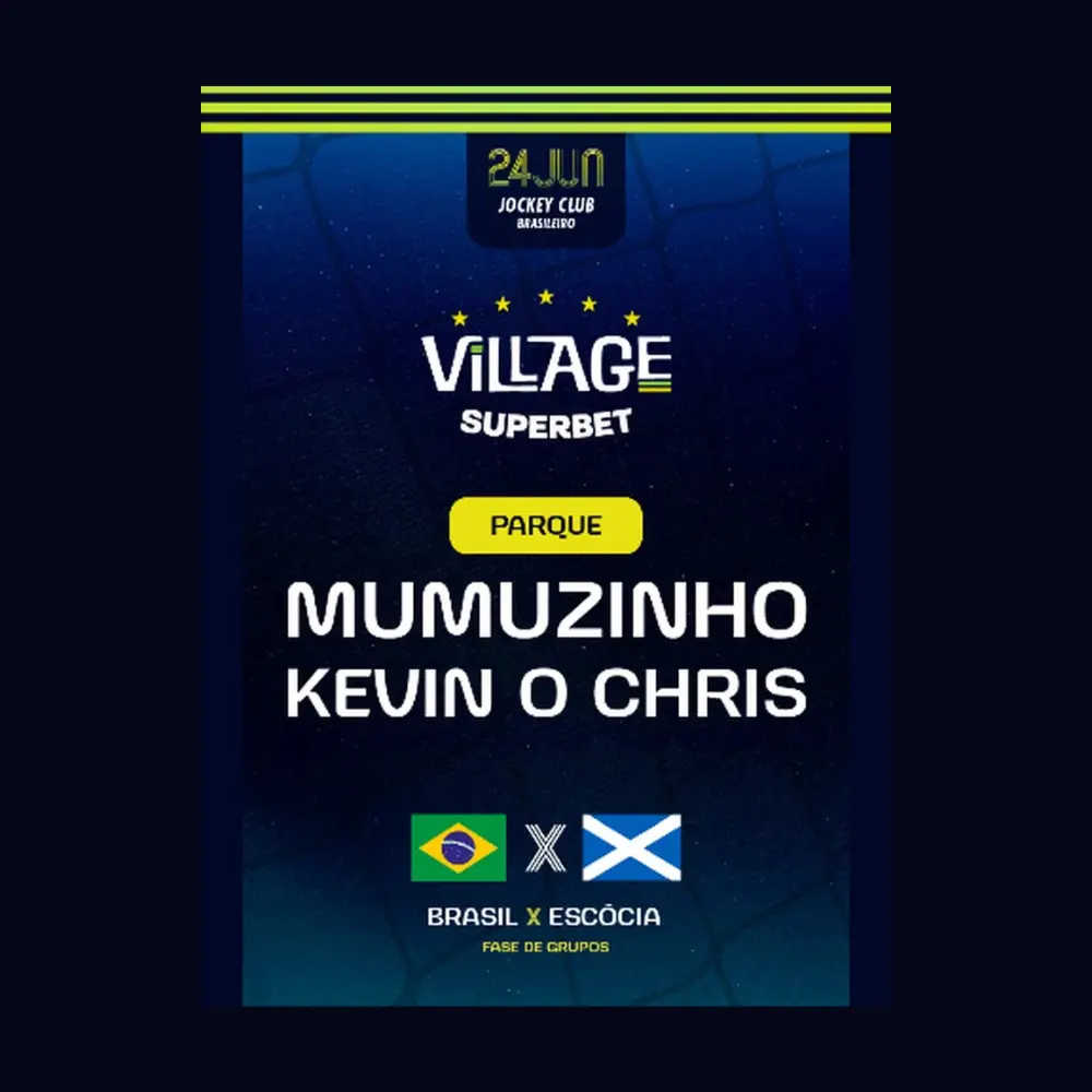 Brasil vs Escocia no Village Rio - Ingressos com desconto