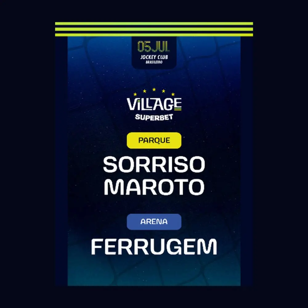 Village Rio com Sorriso Maroto e Ferrugem - Ingressos com desconto