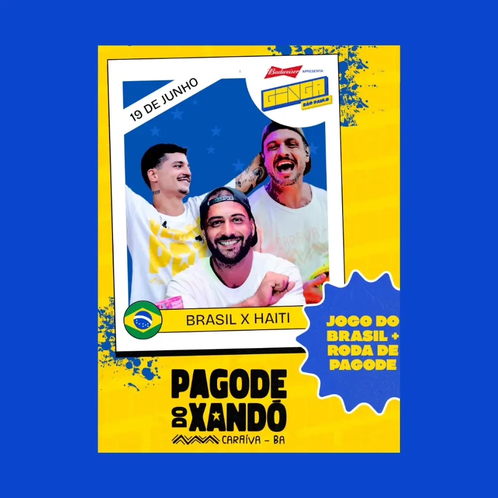 GINGA SP com Pagode do Xandó - Ingressos com desconto