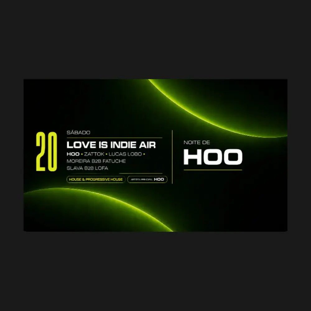 Club Vibe apresenta HOO by Love is indie air - Ingressos com desconto