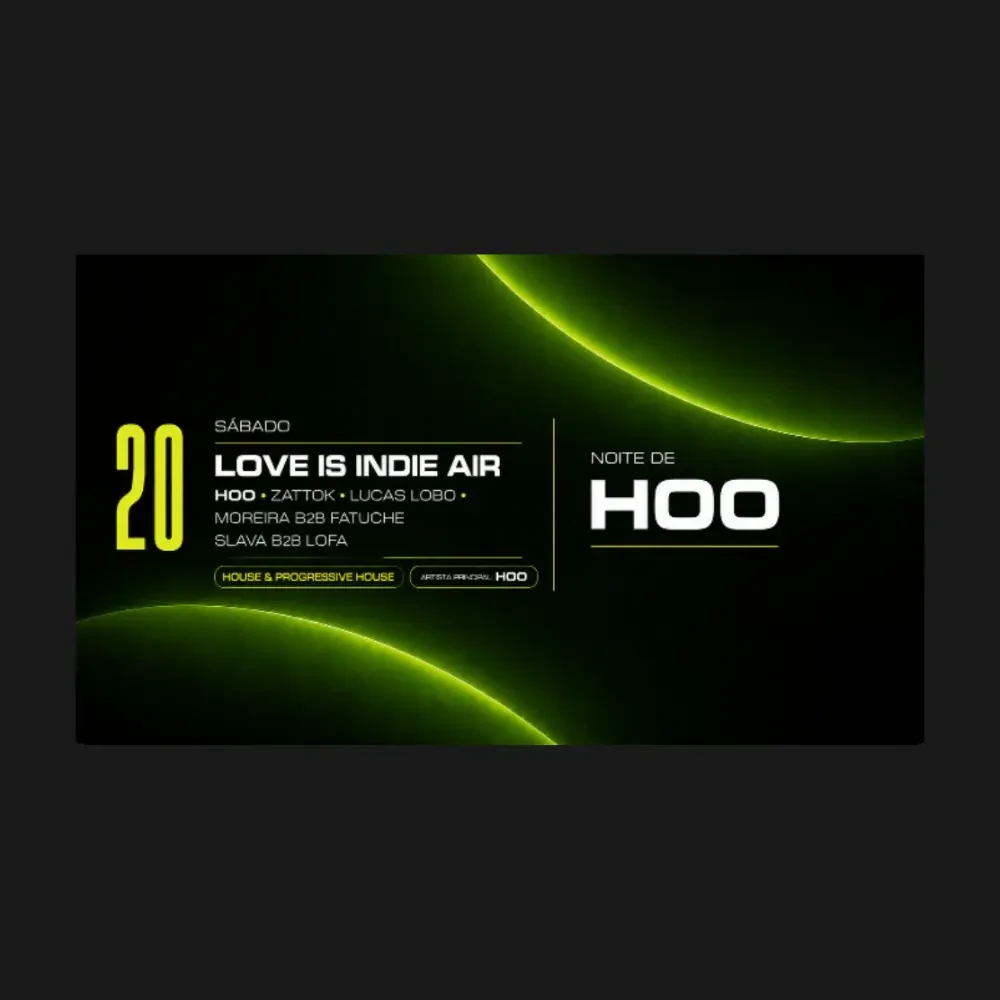 Club Vibe apresenta HOO by Love is indie air - Ingressos com desconto