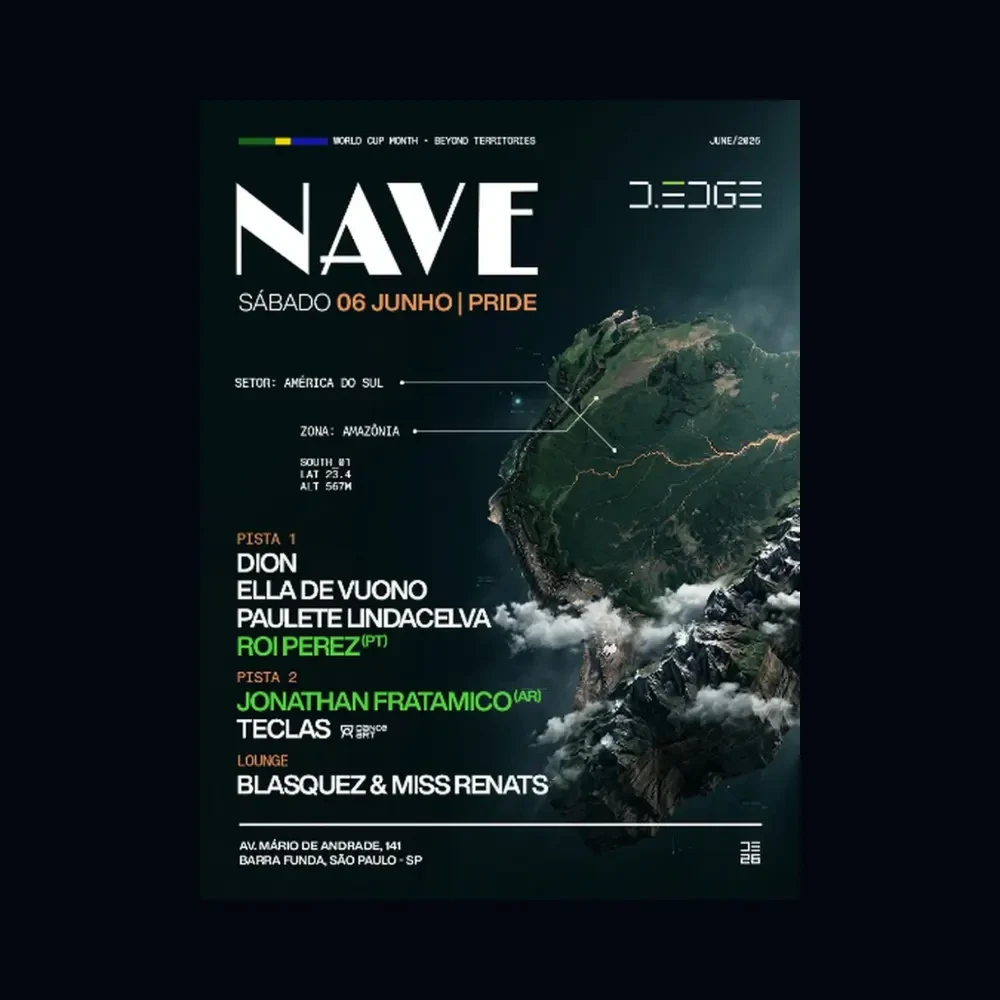 D-Edge Nave com Roi Perez - Ingressos com desconto