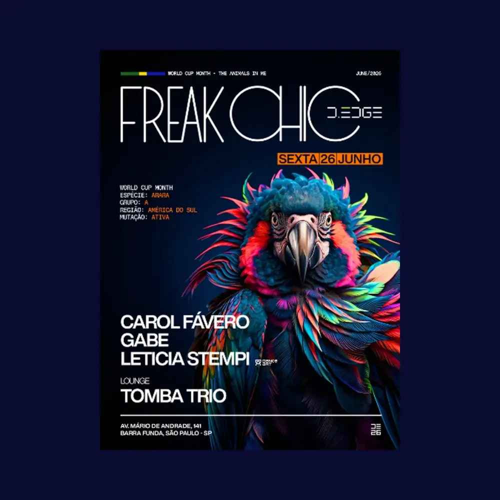 D-Edge Freak Chic com Carol Fávero - Ingressos com desconto