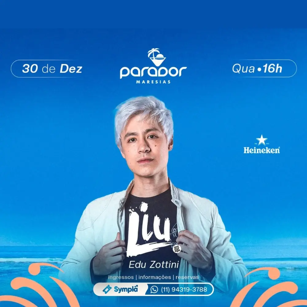 Parador Maresias com Liu - Ingressos com desconto