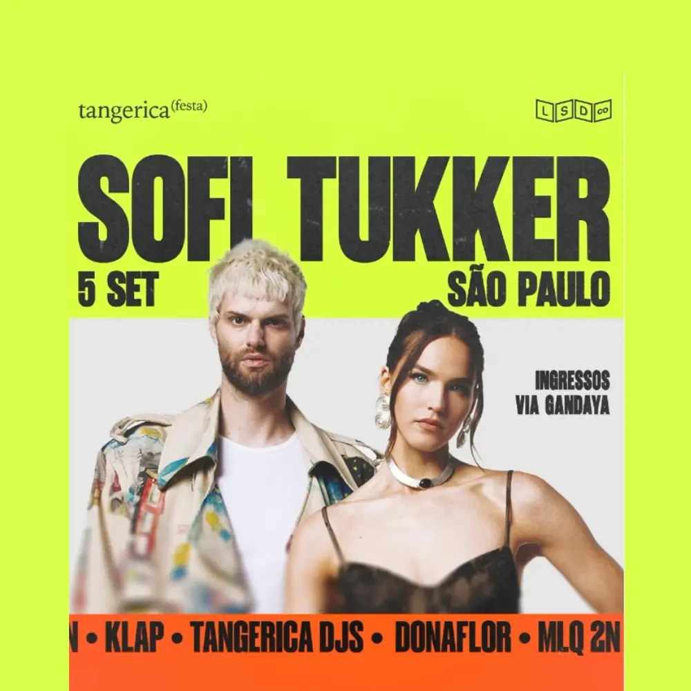 SOFI TUKKER anuncia show exclusivo em SP na Tangerica