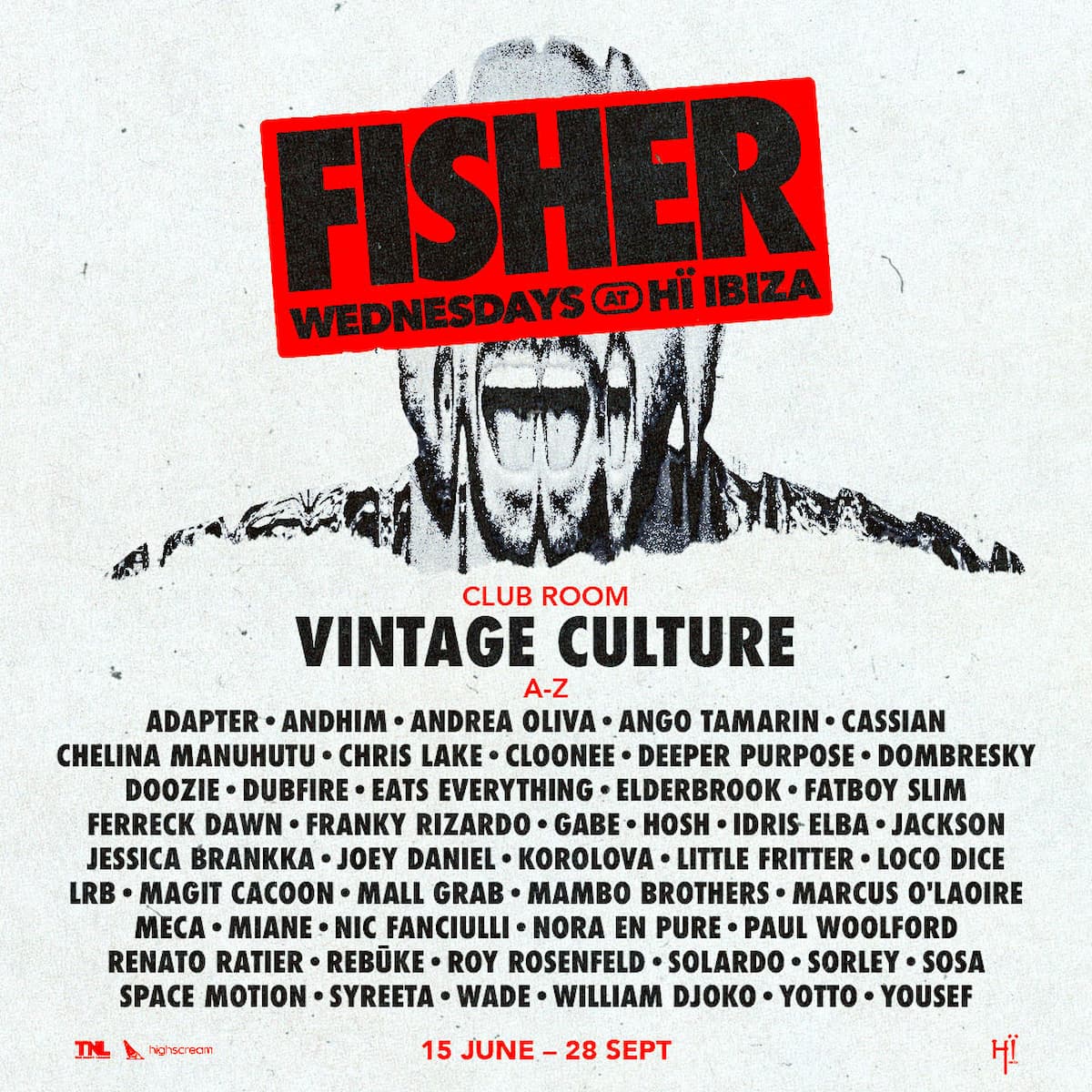 FISHER anuncia o line-up da residência no Hï Ibiza com Vintage Culture