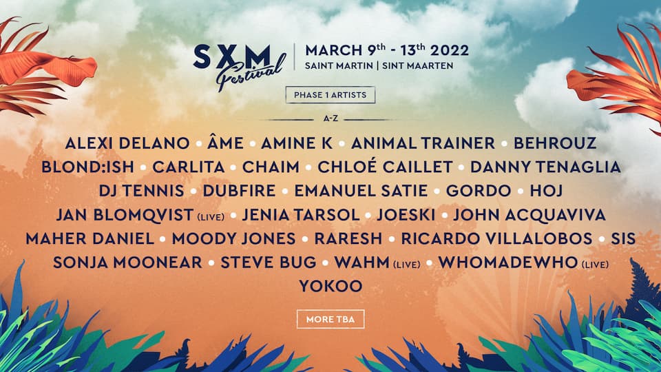 SXM Festival 2022 anuncia 1ª fase do line-up com Âme, Dubfire, DJ Tennis e mais