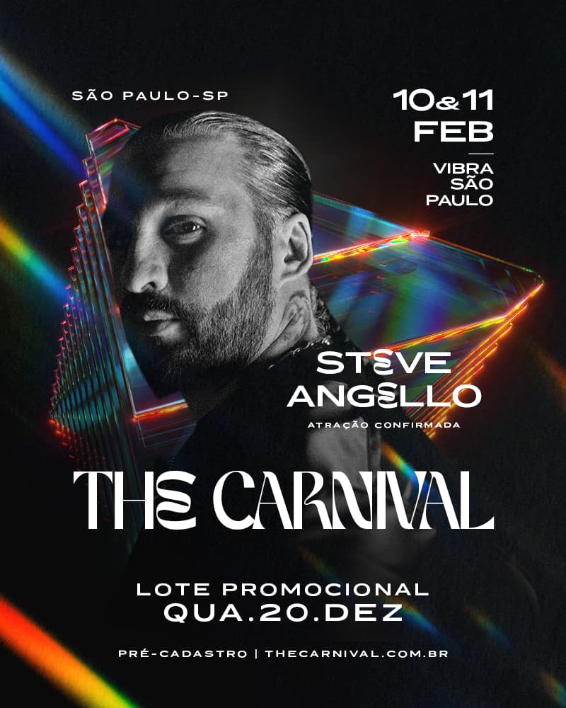Steve Angello é o primeiro headliner do The Carnival em SP