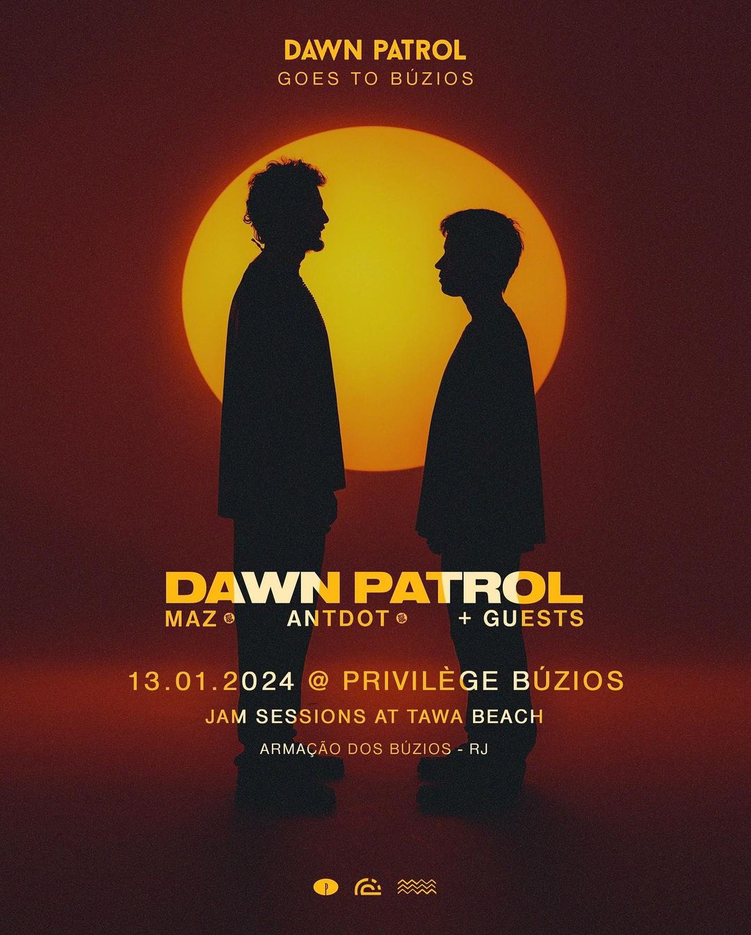 Maz e Antdot estreiam a festa da Dawn Patrol Records em Búzios