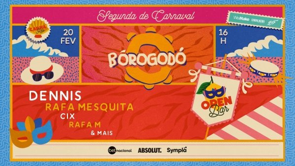 Borogodó no Rio de Janeiro anima segunda de Carnaval