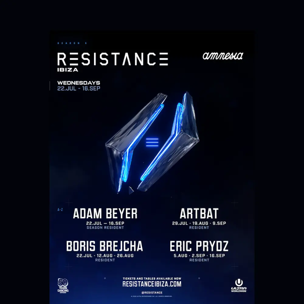 RESISTANCE Ibiza retorna ao Amnesia em 2026
