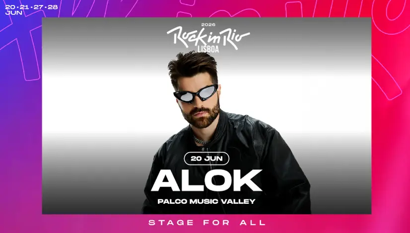 Alok é headliner do primeiro dia do Rock in Rio Lisboa e comemora os 10 anos de sua estreia no festival