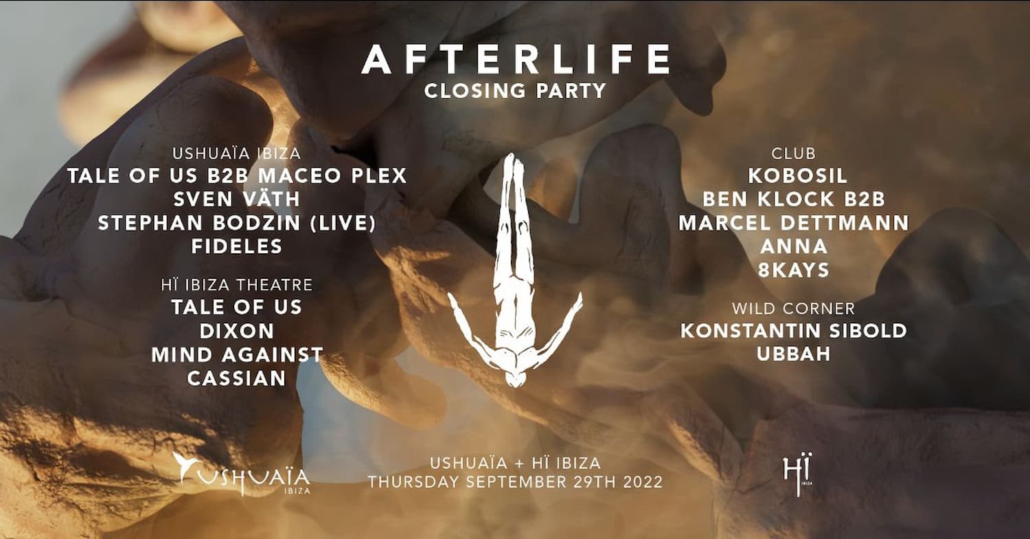 Closing Party do Afterlife Ibiza traz Tale Of Us B2B Maceo Plex e mais!