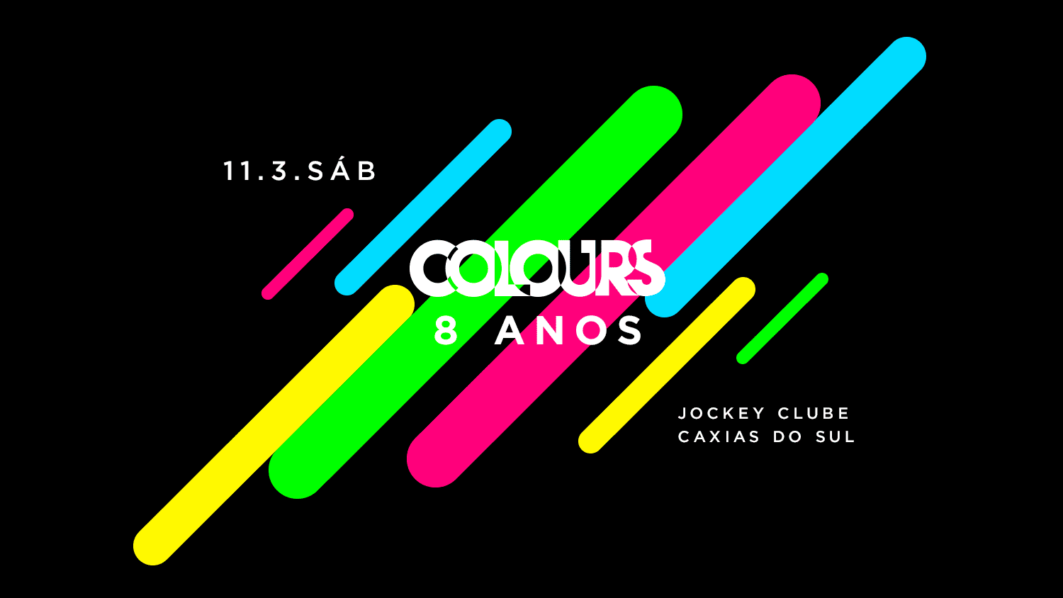 Comemoração de 8 anos da festa Colours em Caxias do Sul