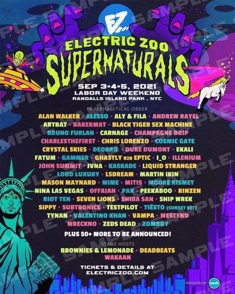 Electric Zoo line up